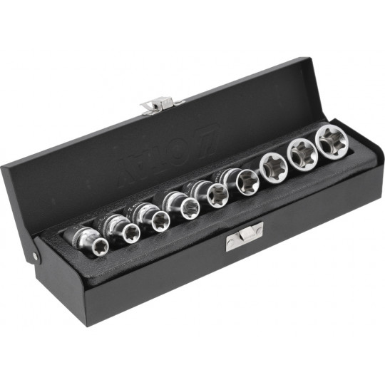 Zestaw kluczy nasadowych TORX duże E10-E24 9 sztuk YT-0521 YATO