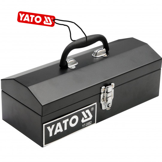Skrzynka narzędziowa metalowa 360x150x115mm YT-0882 YATO