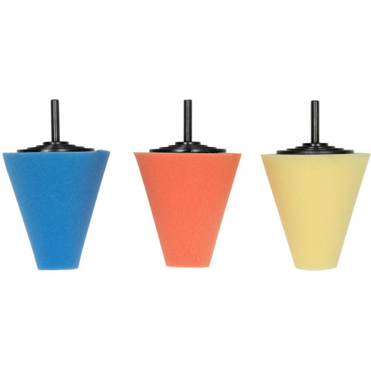 Gąbki polerskie do felg 3 sztuki YT-47945 YATO