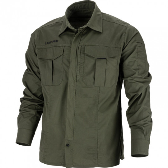 Koszula męska casual materiał Rip-Stop zielona rozmiar S L4181201 LAHTI PRO