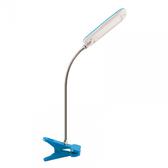 Lampka biurkowa klips DORI LED 6W niebieska CLIP 02867 Struhm