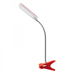 Lampka biurkowa DORI LED 6W RED CLIP 02866