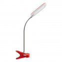 Lampka biurkowa DORI LED 6W RED CLIP 02866