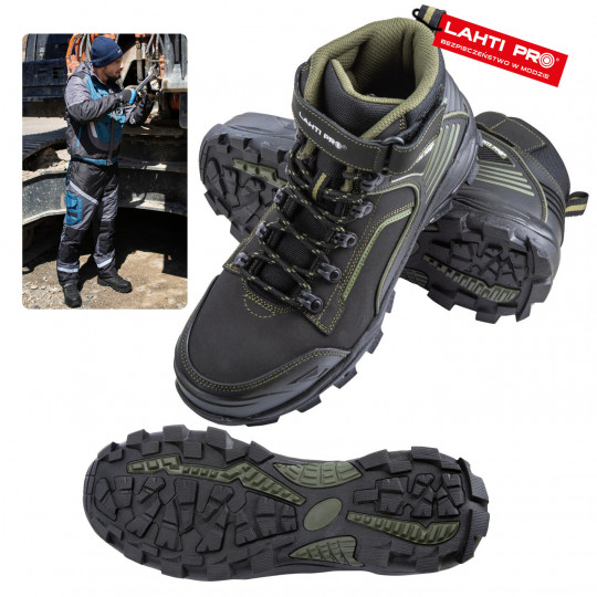Buty robocze trzewiki z ocieplaną wkłdką S3 SRC podnosek komozytowy rozmiar 42 L3030542 LAHTI PRO