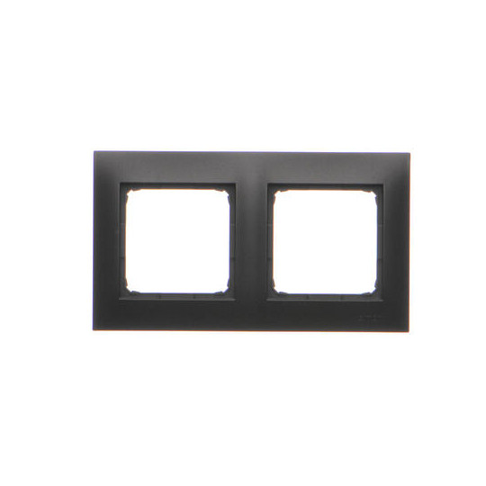 Simon54 Ramka 2-krotna DR2/49 czarny mat