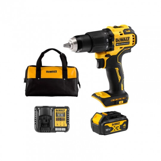 Wkrętarka udarowa akumulatorowa XR 2 biegi 18V BL 1x4Ah 65Nm torba DCD709M1 DEWALT