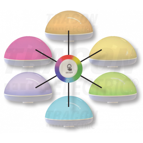 Lampka nocna LED 2,4W 4000K +RGB LALG3W Tracon