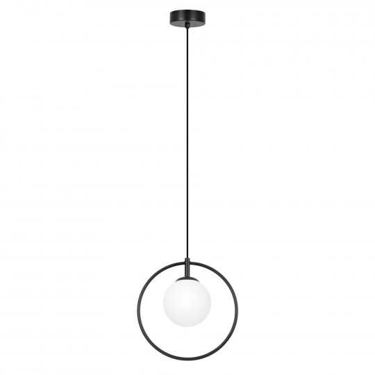 Lampa wisząca geometryczna nowoczesna PARVA K-3837 czarna 1xE14 KAJA