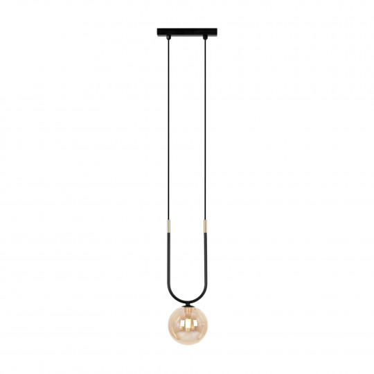 Lampa wisząca nowoczesna GOLDI K-5595 czarno-złota 1xG9 KAJA