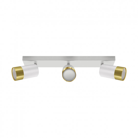 Lampa sufitowa listwa plafon PUZON SPT 3L biało-złoty 3xGU10 04279 STRUHM