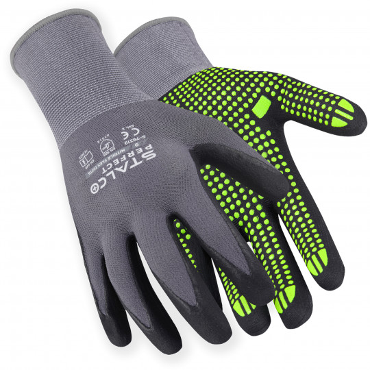 Rękawice nylonowe NITRILE FLEX DOTS rozmiar 6" S-76346 STALCO