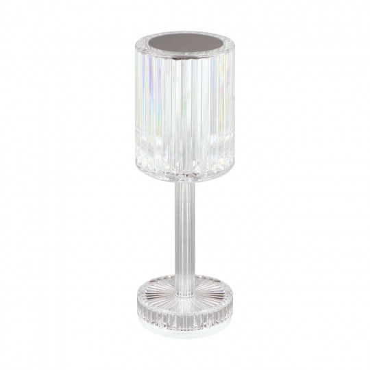 Lampka stołowa biurkowa nocna glamour kryształowa MODA LED CRYSTAL CCT 1W 04843 STRUHM