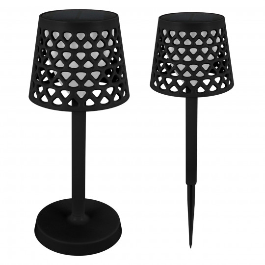 Lampka solarna wbijana stojąca AZURA LED 3W WW CW czarna 04771 STRUHM