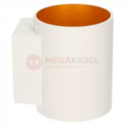 Kinkiet ozdobny SQUALLA TUBA biało/złota G9 Spectrum