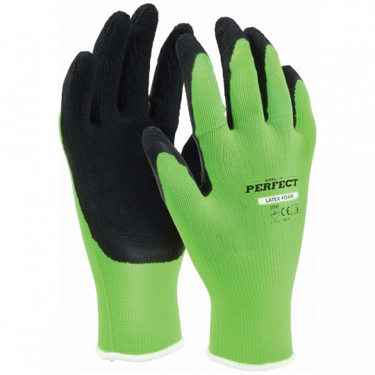 Rękawice robocze poliestrowe LATEX FOAM rozmiar 9 S-76313 STALCO