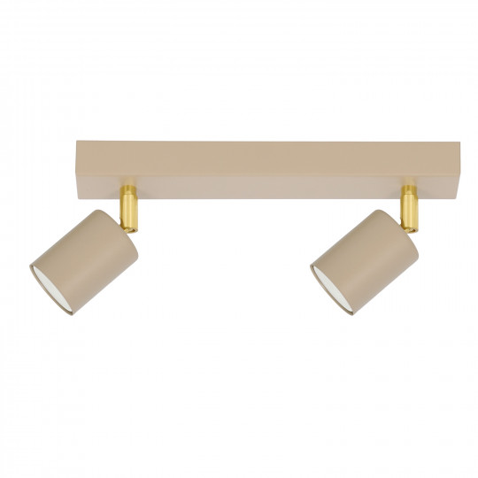 Lampa listwa sufitowa dwa reflektory MATI-2 2xGU10 beż złoto kaszmir K-5821 KAJA