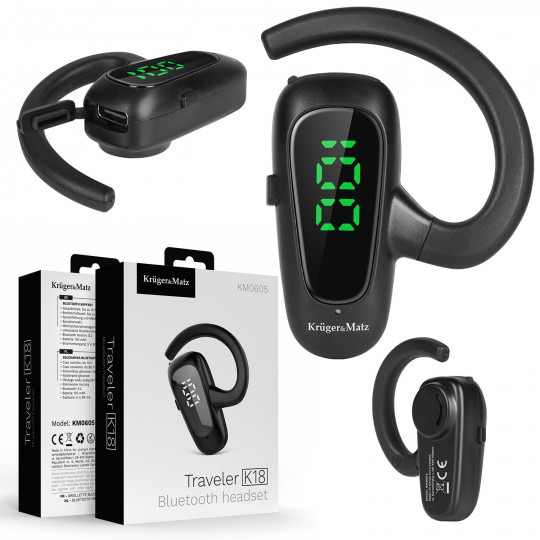 Słuchawka Bluetooth Traveler K18 KM0605 Kruger&Matz
