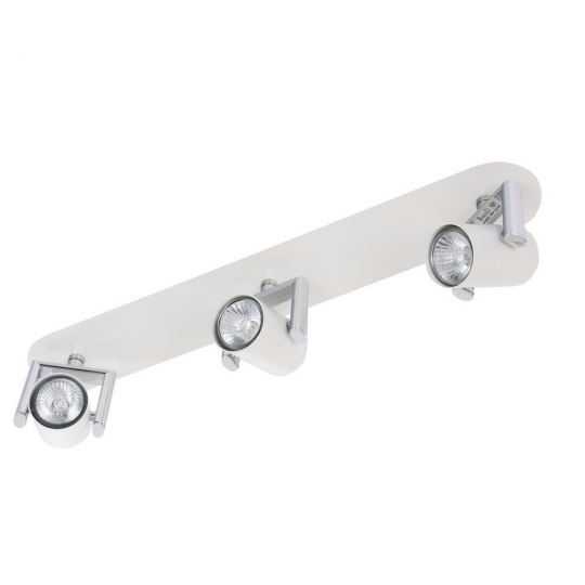 Lampa sufitowa spot ruchome klosze metalowe ROLAND-3 biała 3xGU10 VITALUX
