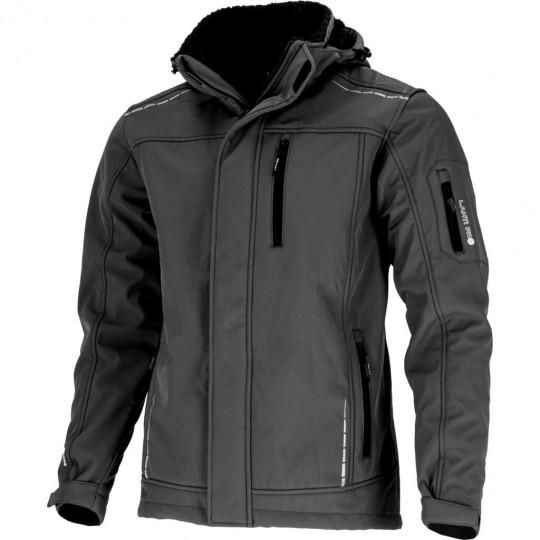 Kurtka robocza ocieplana jesień zima shoft-shell z kapturem rozmiar 2XL L4095105 LAHTI PRO