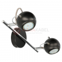 Lampa kinkiet K-8002-2 BK black 2xGU10 3W Kaja