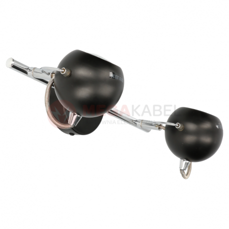 Lampa kinkiet K-8002-2 BK black 2xGU10 3W Kaja