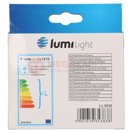 ONYX DLM730 ceiling light white alum. LL3838