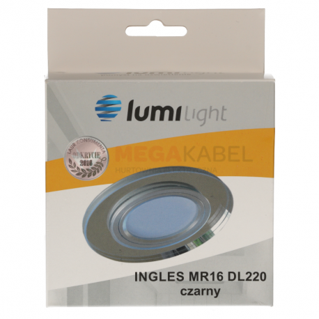 INGLES black glass round ceiling light LL3203