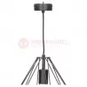 MARKO I K-4000 black braided E27 pendant lamp Kaja