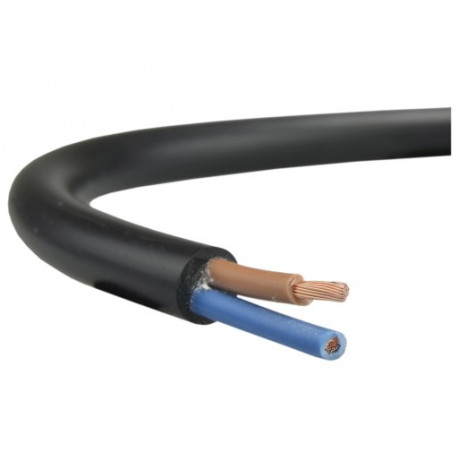 OMY round cable 2x0,75 black