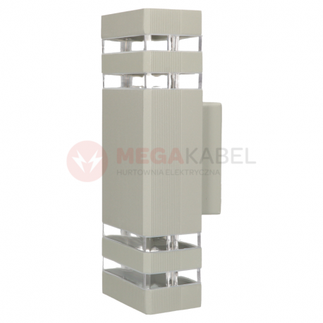 INEZ DUO grey 2xGU10 JVD façade wall lamp