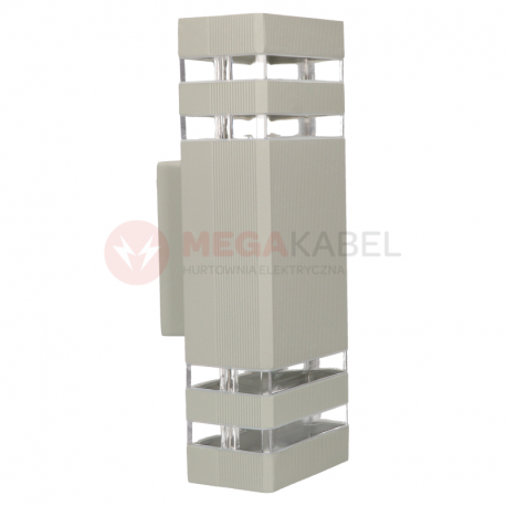 INEZ DUO grey 2xGU10 JVD façade wall lamp