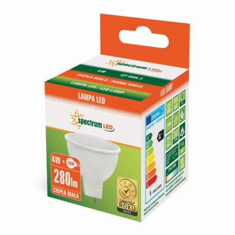 LED bulb MR16 4W 12V SMD2835 b.warm Spectrum