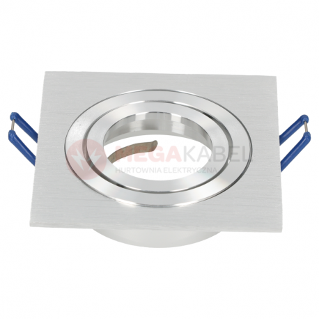 Oprawka sufitowa KARO silver szczotkowana aluminiowa kwadratowa LL3135