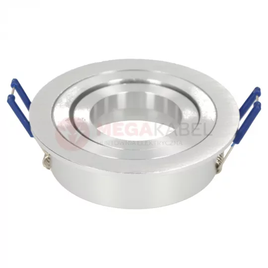 EKO-RAY round silver ceiling mesh