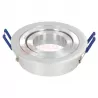 EKO-RAY round silver ceiling mesh