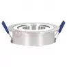 EKO-RAY round silver ceiling mesh