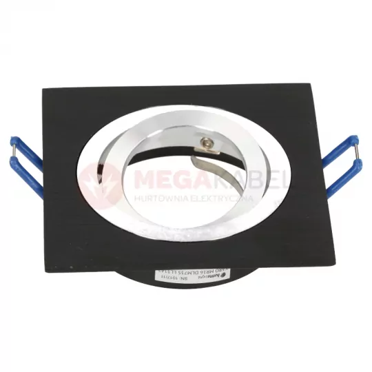 Ceiling pendant KARO black brushed square LUMILIGHT