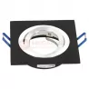 Ceiling pendant KARO black brushed square LUMILIGHT