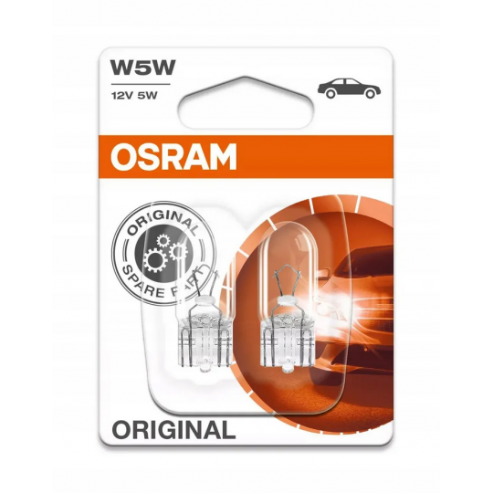 Żarówki samochodowe W5W 12V 5W ORIGINAL 2 sztuki OSRAM