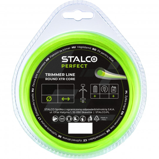 Żyłka tnąca okrągła ROUND XTR CORE 3,0mm 60m S053998036 STALCO