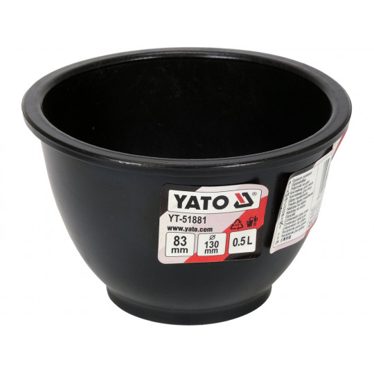 Pojemnik miska kubek budowalny elastyczny na gips 0,5l YT-51881 YATO