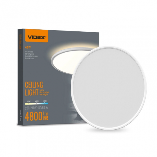 Lampa plafon sufitowy okrągły IP54 3000-5000K CCT LED 44W neutralna barwa VIDOPR0870 VIDEX