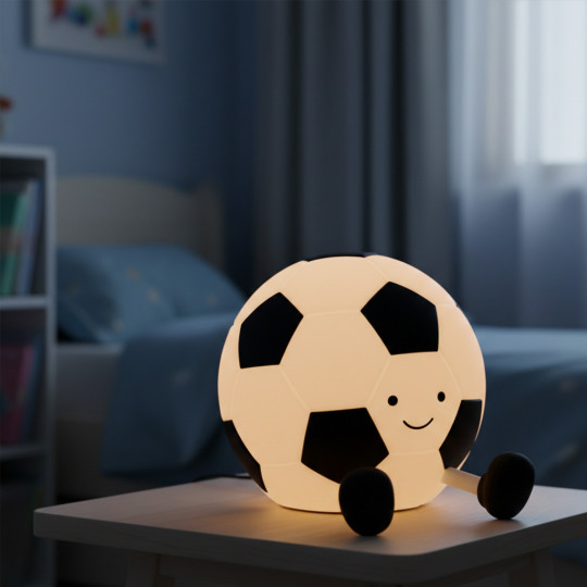 Lampka nocna dziecięca biurkowa akumulatorowa piłka PELE LED 1W ciepła barwa WW 04919 STRUHM