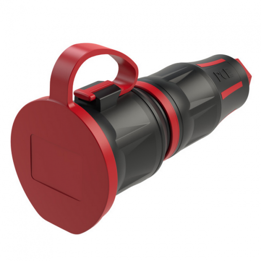 Gniazdo gumowe z zatyczką 16A 230V 3P IP54 TOP-TAURUS2 24711‑sr PCE