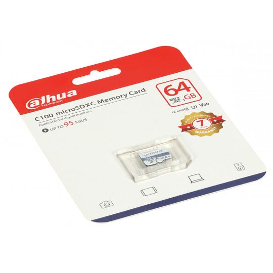 Karta pamięci microSDXC DHI-TF-C100 64 GB U3 DAHUA