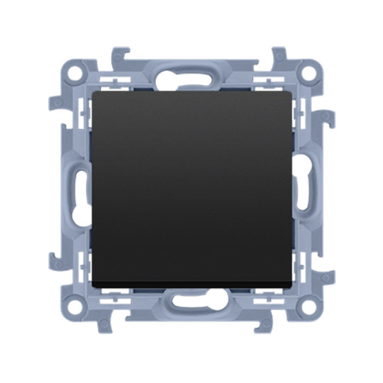 SIMON10 Przycisk pojedynczy zwierny bez piktogramu 10AX czarny CP1C.01/49