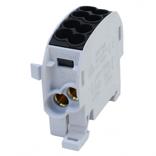 Blok rozdzielczy ‑ odgałęźny Al/Cu SCB 25 (80110) SIMBLOCK czarny 81501007 SIMET