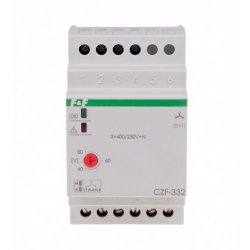 Phase loss and asymmetry sensor with contact control CZF-332 F&F
