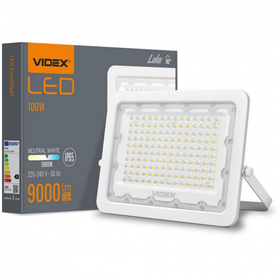 Naświetlacz LED 100W neutralna barwa NW 5000K IP65 VIDNAS0025 VIDEX