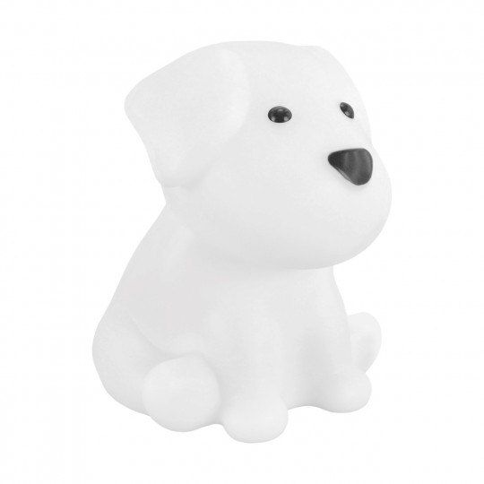 Lampka nocna dziecięca biały piesek DOG LED 1W RGBW USB-C 04846 STRUHM